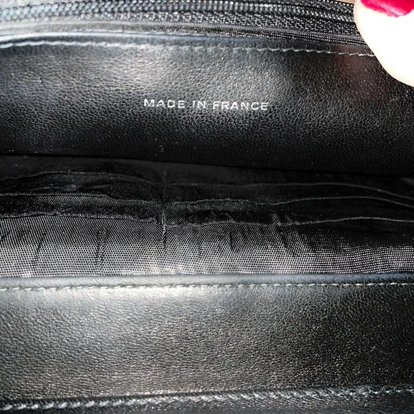 Chanel Black Pebbled Leather Wallet on a Chain - Picture 3 of 13